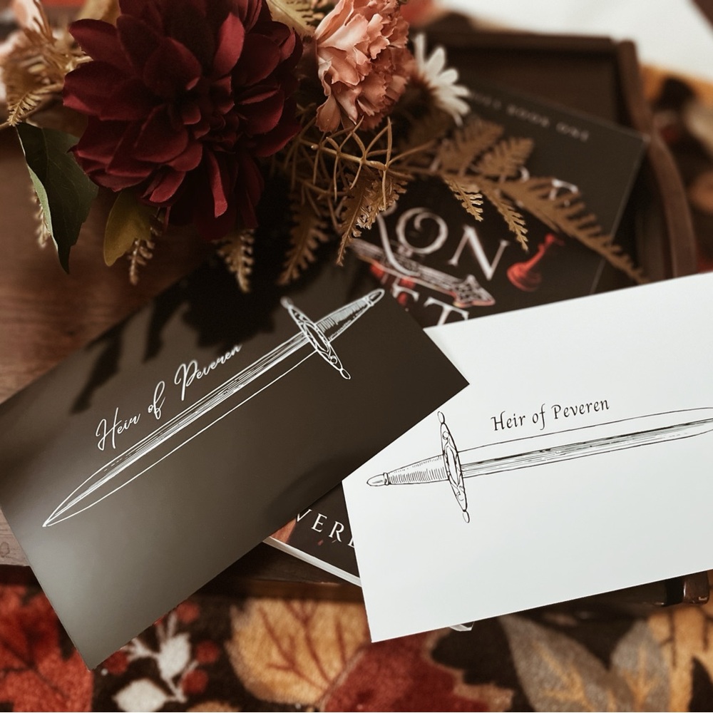 WIMF Heir of Peveren Decorative Art Prints - Black and White + Henry Bookmark